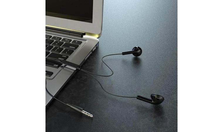 Наушники вакуумные проводные BOROFONE BM40 Sage universal earphones (черный)