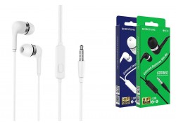 Наушники вакуумные проводные BOROFONE BM39 Refined chat universal earphones (белый)