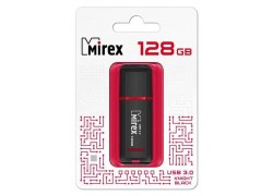 Флешка USB 3.0 Mirex KNIGHT BLACK 128Gb (ecopack)