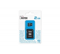 Карта памяти microSDHC MIREX 2 GB (class 4) с адаптером (13613-ADTMSD02)