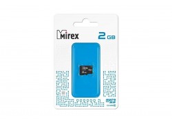 Карта памяти microSDHC MIREX 2 GB (class 4) без адаптера (13612-MCROSD02)