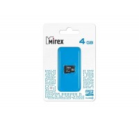 Карта памяти microSDHC MIREX 4 GB (class 4) без адаптера (13612-MCROSD04)