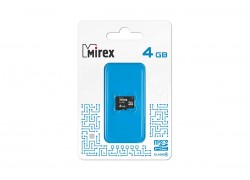 Карта памяти microSDHC MIREX 4 GB (class 4) без адаптера (13612-MCROSD04)