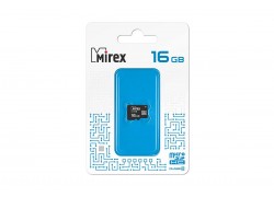 Карта памяти microSDHC MIREX 16 GB (class 4) без адаптера (13612-MCROSD16)