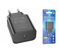 Сетевое зарядное устройство USB-C BOROFONE BA71A PD 20W (черный)