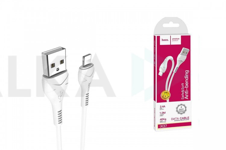 Кабель USB - Lightning HOCO X37, 2,4A (белый) 1м