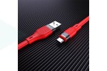 Кабель USB - MicroUSB HOCO U72 2,4A (красный) 1,2м (силиконовый)