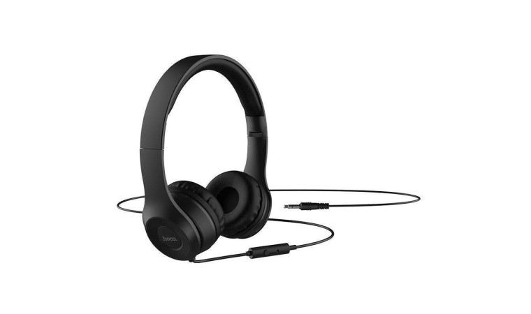 Наушники мониторные проводные HOCO W21 Graceful charm wire control headphones (черный) Наушники мониторные проводные HOCO W21 Graceful charm wire control headphones (черный)