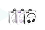 Наушники мониторные проводные HOCO W21 Graceful charm wire control headphones (серый)