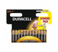 Батарейка алкалиновая Duracell LR03 AAA (упаковка картон, бокс 12 штук)