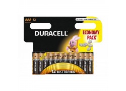 Батарейка алкалиновая Duracell LR03 AAA (упаковка картон, бокс 12 штук)