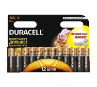 Батарейка алкалиновая Duracell LR06 АА (упаковка картон, бокс 12 штук)