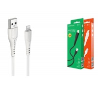 Кабель USB - Lightning BOROFONE BX37, 2,4A (белый) 1м