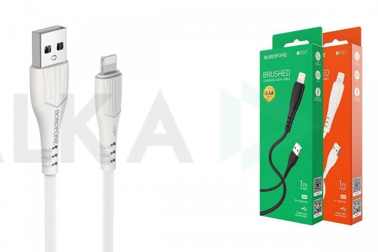 Кабель USB - Lightning BOROFONE BX37, 2,4A (белый) 1м