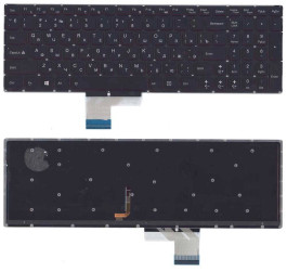 Клавиатура для ноутбука Lenovo Y50-70 черная с подсветкой