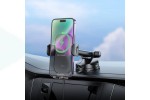 Держатель автомобильный для телефона HOCO HW5 Jorney wireless fast charging car holder ( на консоль) черный