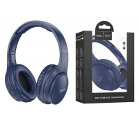 Наушники мониторные беспроводные HOCO W40 wireless headphones Bluetooth (синий)