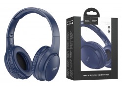 Наушники мониторные беспроводные HOCO W40 wireless headphones Bluetooth (синий)