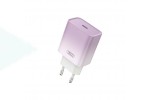 Сетевое зарядное устройство USB-C + кабель Type-C-Type-C XO CE18 PD30W  fast charging  purple