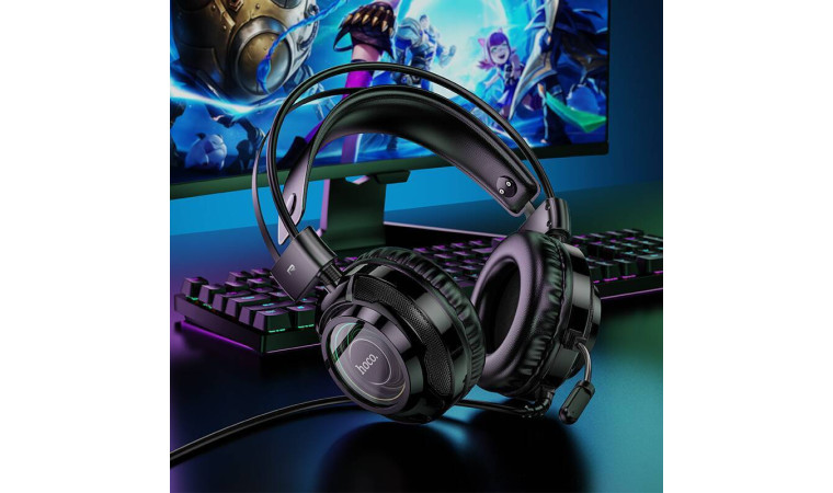 Наушники мониторные проводные HOCO W110 Resource gaming headphones (белый) Наушники мониторные проводные HOCO W110 Resource gaming headphones (белый)