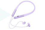 Наушники вакуумные беспроводные HOCO ES71 Platinum neck-mounted earphones headset Bluetooth (фиолетовый)