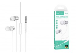 Наушники вакуумные проводные HOCO M110 Encourage metal universal earphones with mic (серебристый)