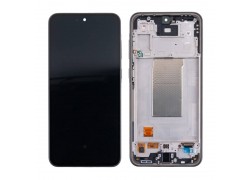 Дисплей для Samsung A366E Galaxy A36 Black в сборе с тачскрином + рамка, 100%