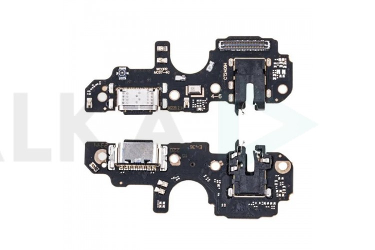 Шлейф для Realme C67 4G (RMX3890) с разъемом зарядки + разъем гарнитуры (плата) org