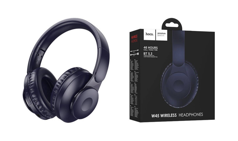 Наушники мониторные беспроводные HOCO W45 Enjoy Bluetooth (фиолетовый)
