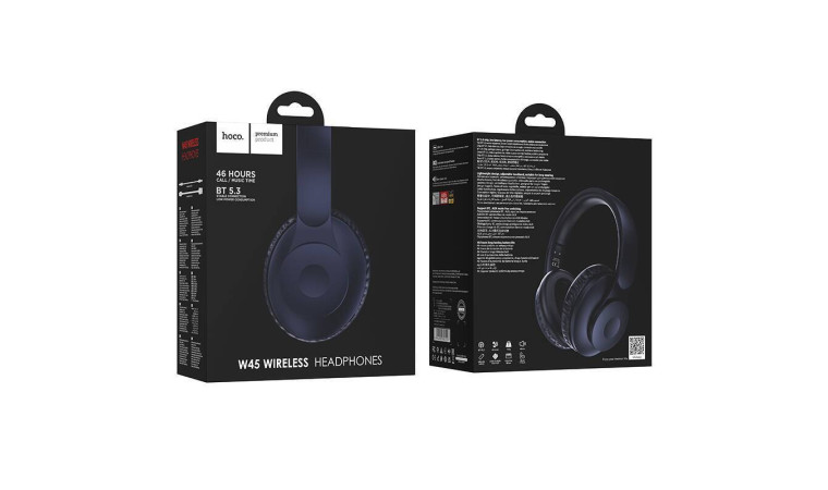Наушники мониторные беспроводные HOCO W45 Enjoy Bluetooth (фиолетовый)
