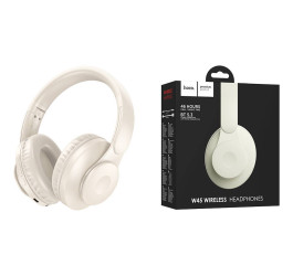 Наушники мониторные беспроводные HOCO W45 Enjoy Bluetooth (молочно белый)