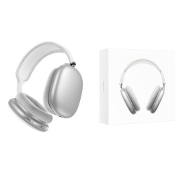 Наушники мониторные беспроводные HOCO W58 ANC Bluetooth (серебро)