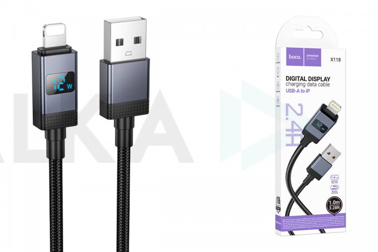 Кабель USB - Lightning HOCO X118 Generous (черный)