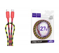 Кабель USB Type-C - Lightning HOCO X116 Meridian PD (красный градиент)