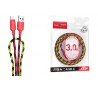 Кабель USB - USB Type-C HOCO X116 Meridian (красный градиент)