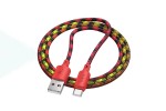 Кабель USB - USB Type-C HOCO X116 Meridian (красный градиент)