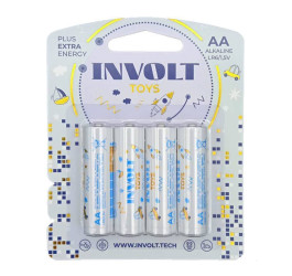 Батарейка алкалиновая INVOLT TOYS BOY AA (LR6) 4BL (цена за блистер 4 шт) PREMIUM