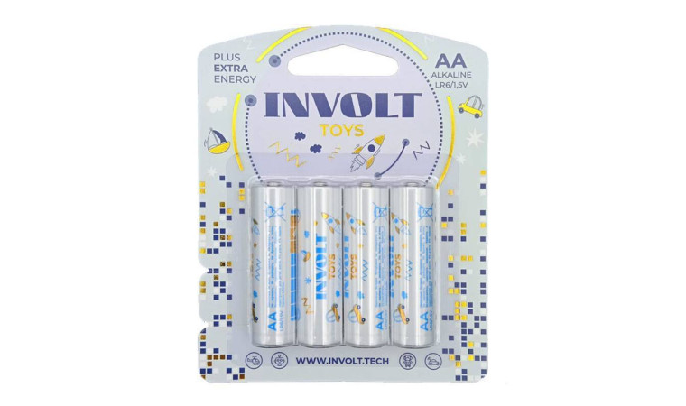 Батарейка алкалиновая INVOLT TOYS BOY AA (LR6) 4BL (цена за блистер 4 шт) PREMIUM Батарейка алкалиновая INVOLT TOYS BOY AA (LR6) 4BL (цена за блистер 4 шт) PREMIUM