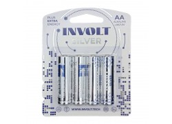 Батарейка алкалиновая INVOLT SILVER AA (LR6) 4B (цена за блистер 4 шт) PREMIUM