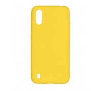 Чехол для Samsung A01/M01 тонкий (желтый)