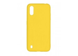 Чехол для Samsung A01/M01 тонкий (желтый)