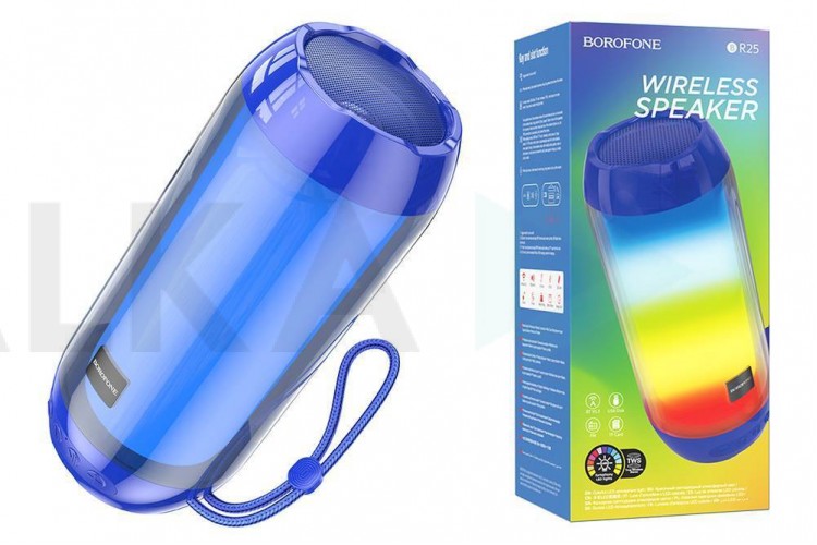 Портативная беспроводная колонка BOROFONE BR25 Crazy sound colorful luminous BT (зеленый)