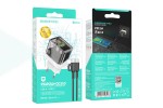 Сетевое зарядное устройство USB+USB-C + кабель Type-C-Type-C BOROFONE BA80A Powerful PD20W + QC3.0 (прозрачный)