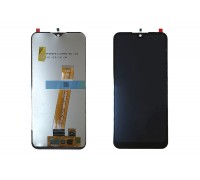 Дисплей для Samsung A015F/ M015F в сборе с тачскрином (черный) 100% (узкий коннектор)