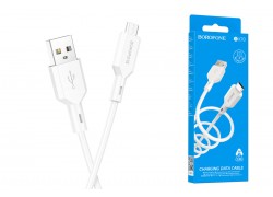 Кабель USB - MicroUSB BOROFONE BX70 2,4A (белый) 1м