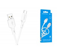 Кабель USB - USB Type-C BOROFONE BX70, 2,4A (белый) 1м