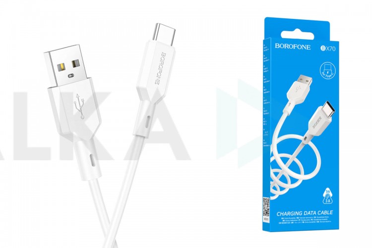 Кабель USB - USB Type-C BOROFONE BX70, 2,4A (черный) 1м