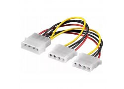 Кабель разветвитель для блока питания Molex (мама) - 2 Molex (папа)