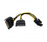 Кабель для блока питания 2 х SATA Power (папа) - PCI-E (папа) 8pin