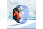 Ремешок для Apple Watch HOCO AS102 Жидкий силиконовый магнитный ремешок для часов iWatch (38/40/41 мм) (темно-синий с серым)